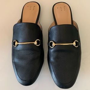 Lightly used loafer mules